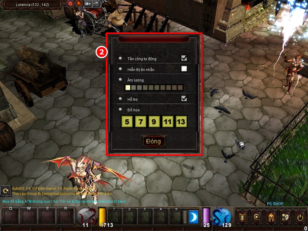 Chức năng chính của Game MU Thái Dương